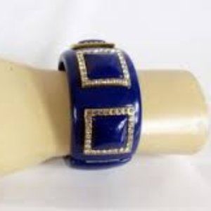 INC International Concepts Pave Acrylic Bangle Bracelet New With Tags